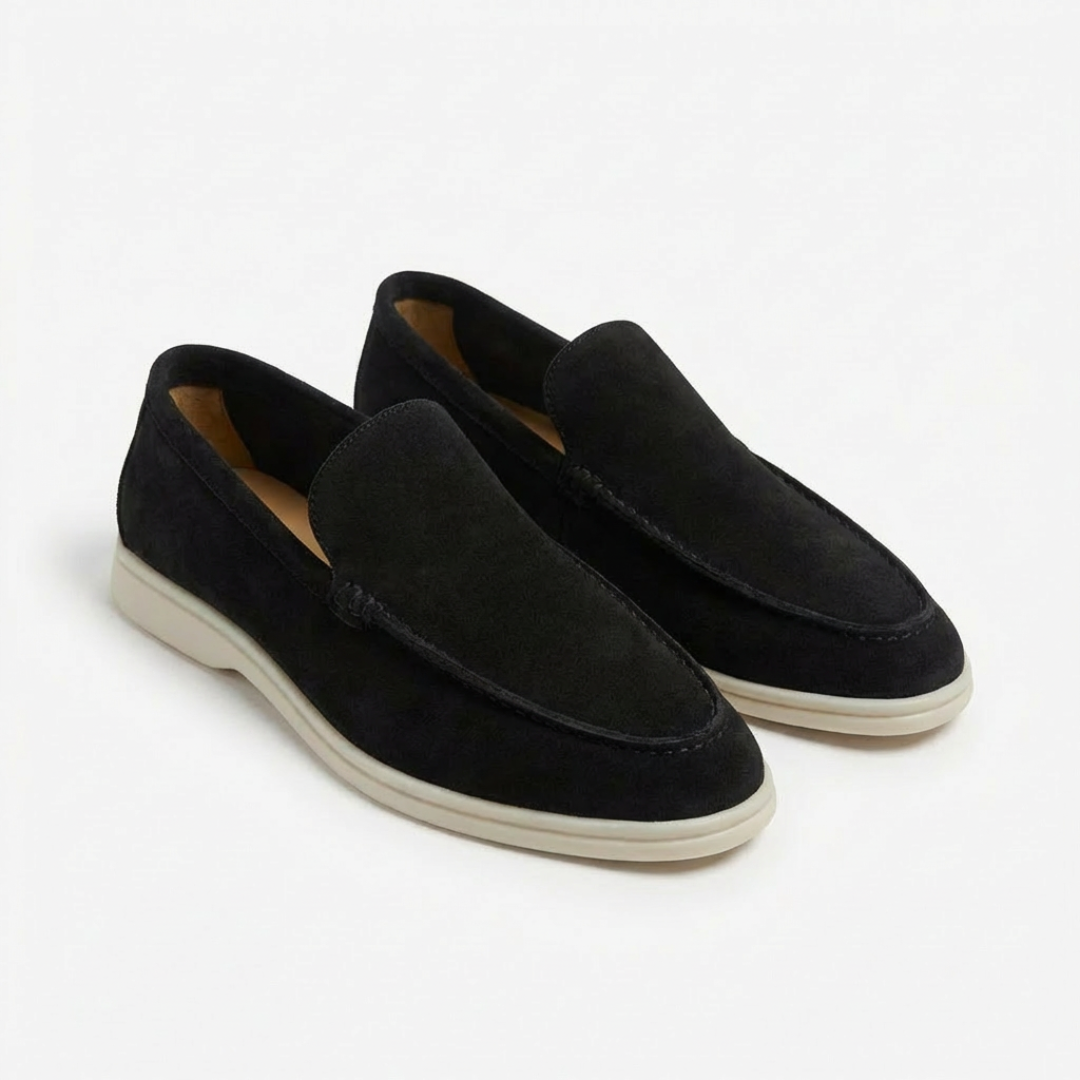 Sergio | Mocasines Hombre sin Cordones con Costuras Vistas y Suela en Contraste