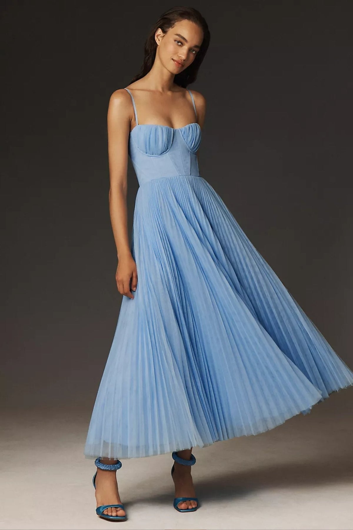 Nuvara Corset Tulle Wedding Guest Dress