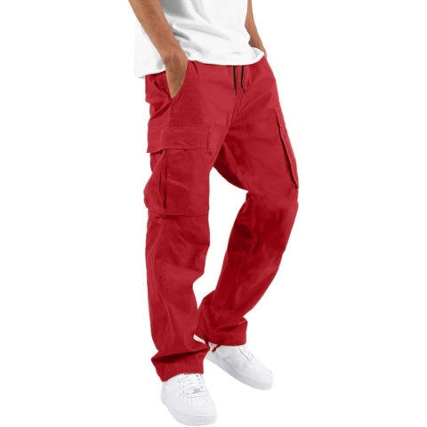 Nuvara | Adrián | Cargo Pants Hombre Bolsillos Laterales Corte Recto
