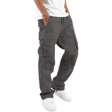 Nuvara | Adrián | Cargo Pants Hombre Bolsillos Laterales Corte Recto