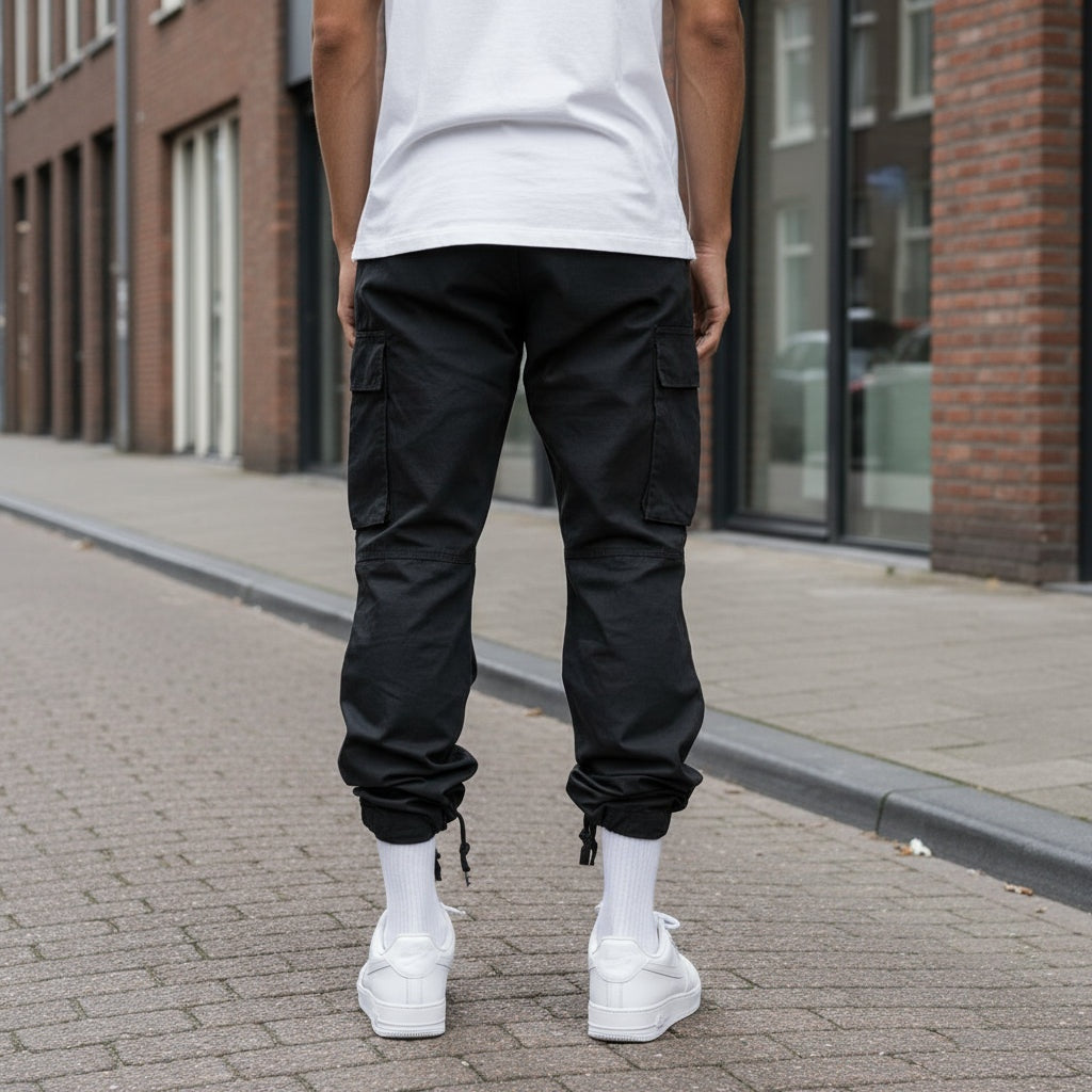 Nuvara | Adrián | Cargo Pants Hombre Bolsillos Laterales Corte Recto