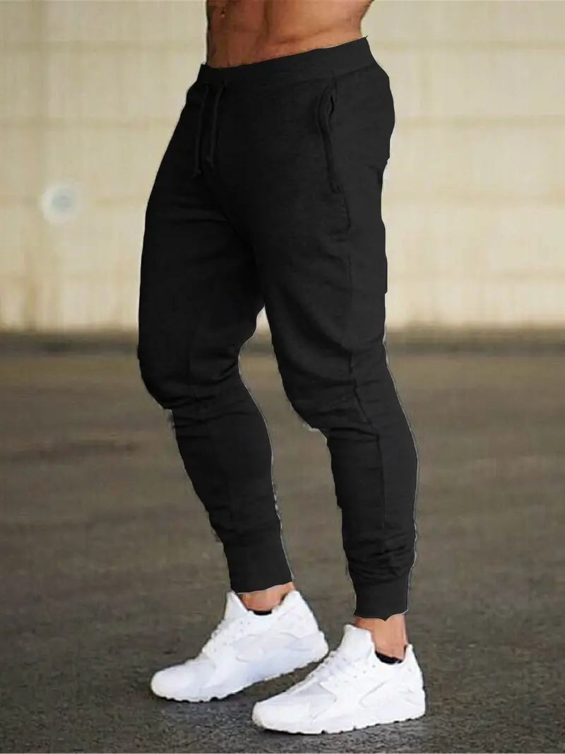 Nuvara | Adrián | Pantalón Chándal Slim Fit Hombre Cintura Elástica Cordón