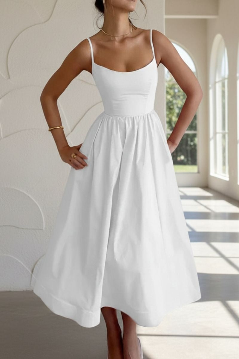 Nuvara Corset Wedding Guest Midi Dress 2