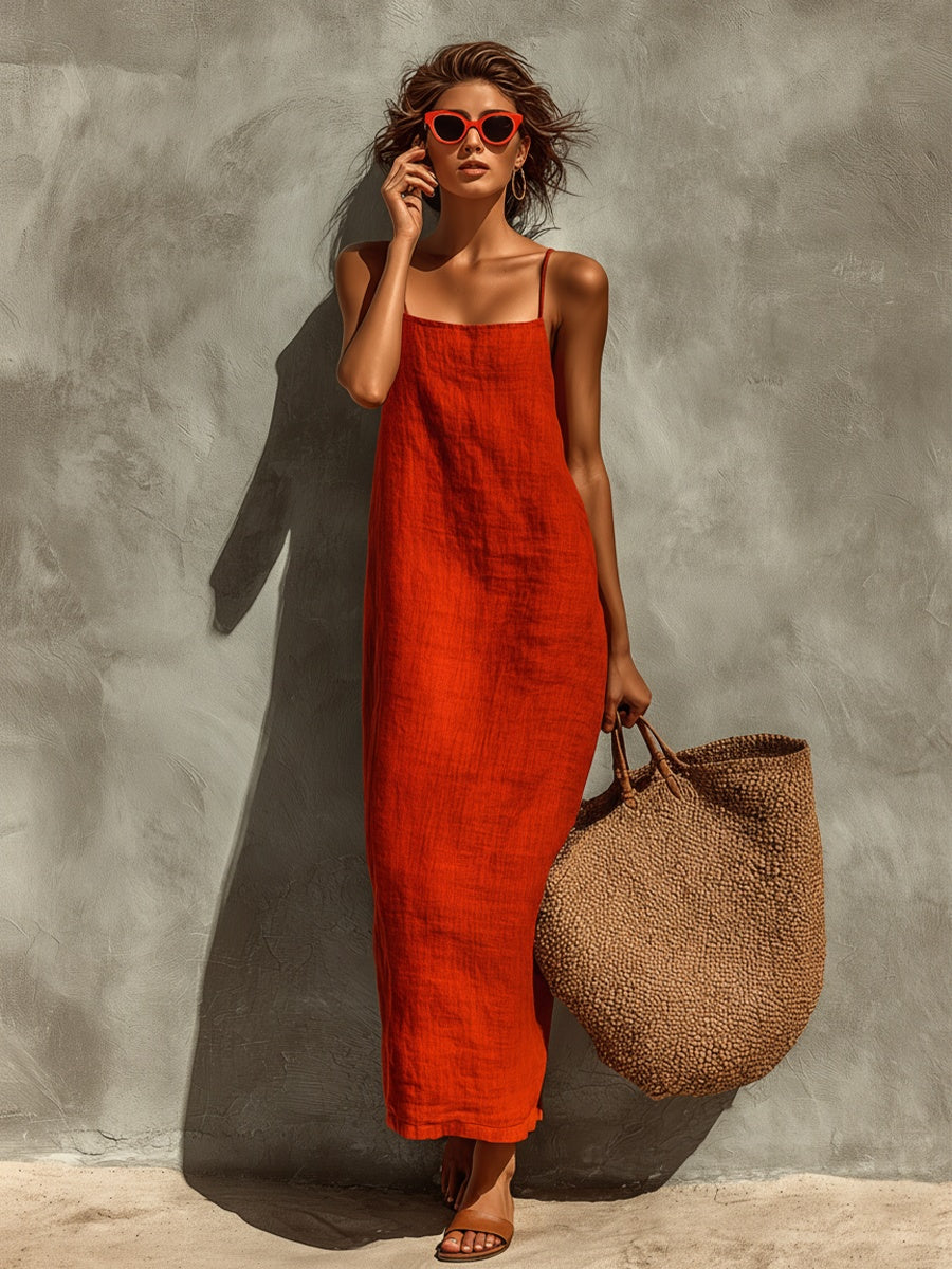 Nuvara Casual Strappy Maxi Dress