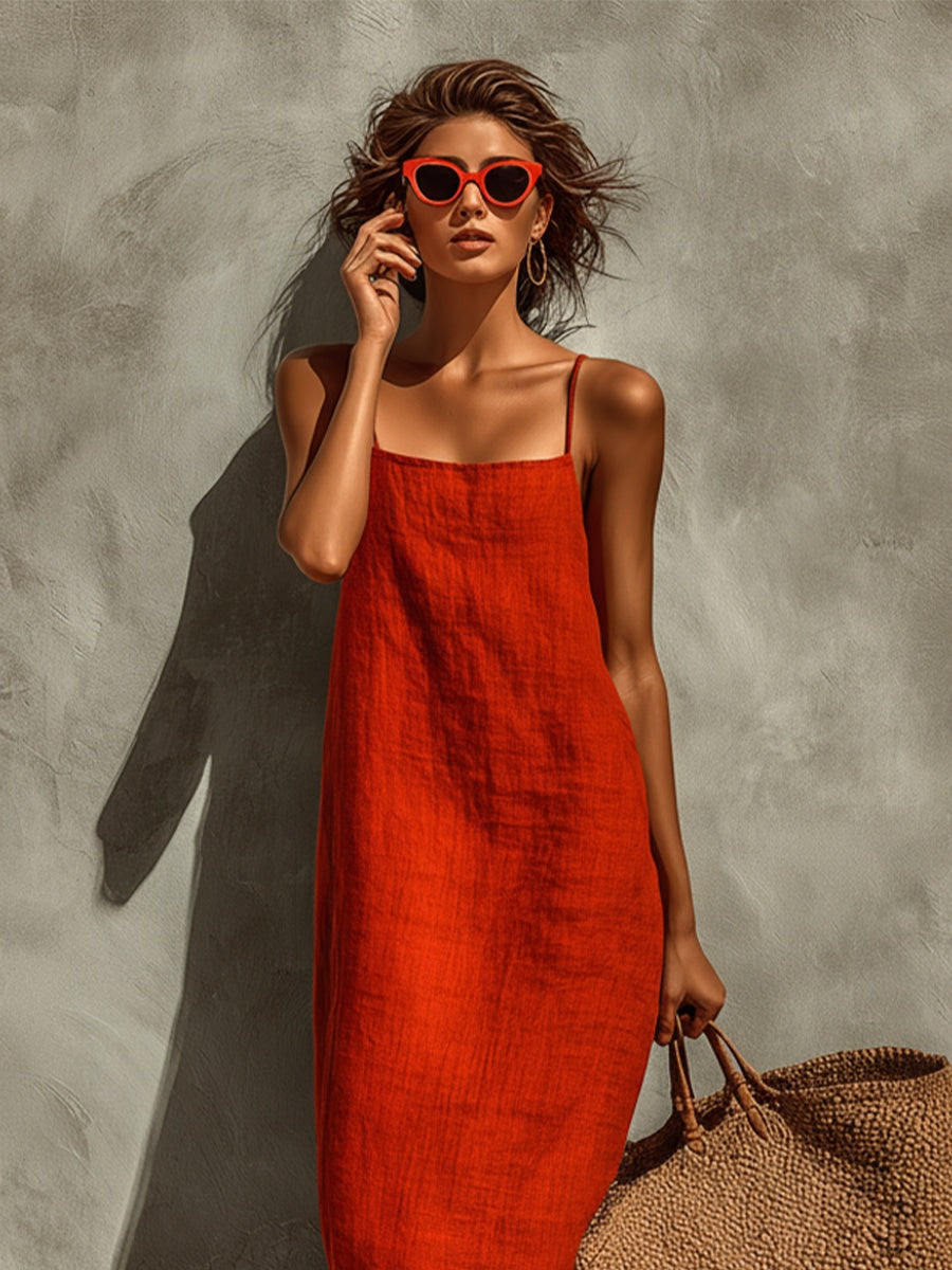 Nuvara Casual Strappy Maxi Dress