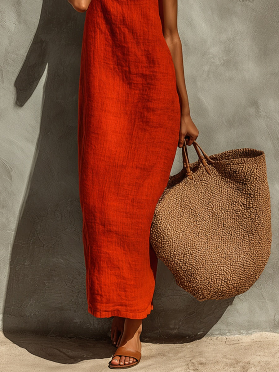 Nuvara Casual Strappy Maxi Dress