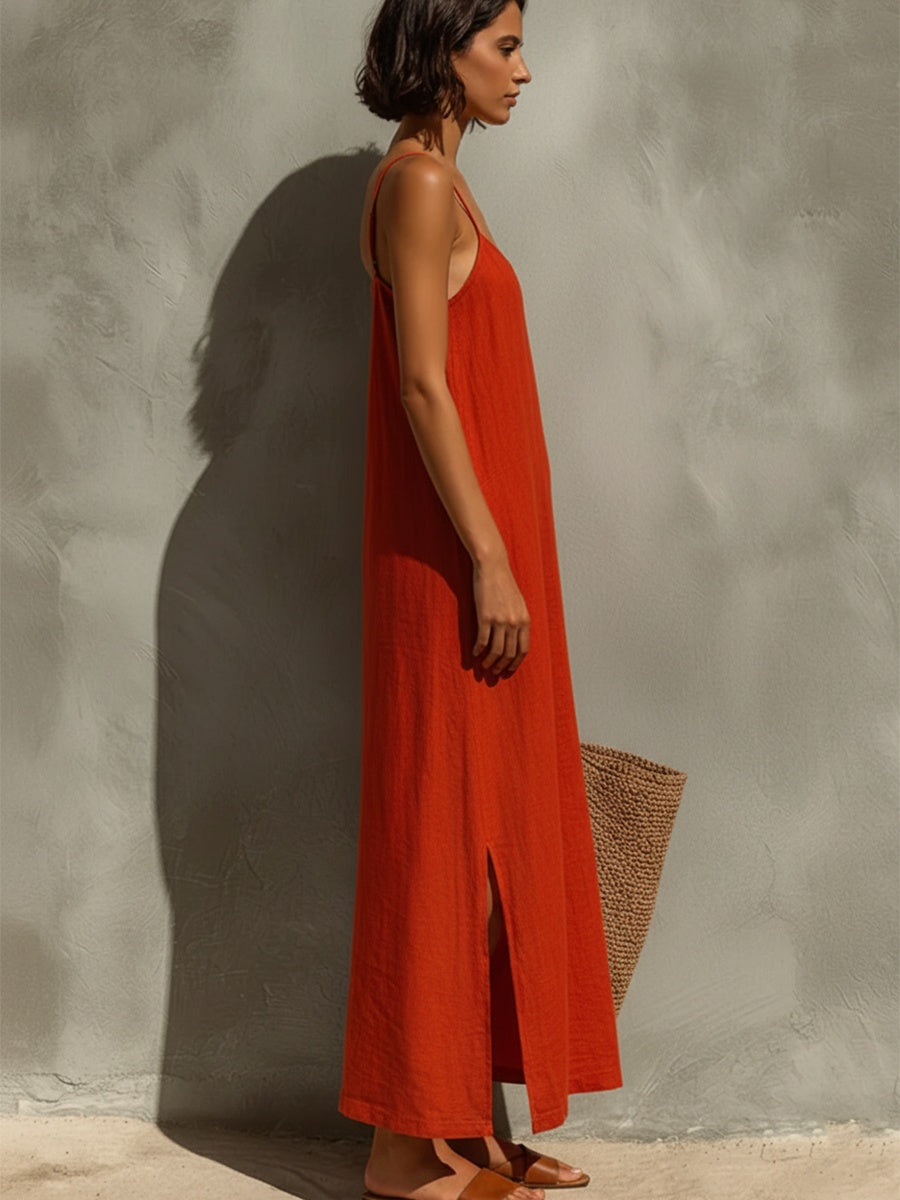 Nuvara Casual Strappy Maxi Dress