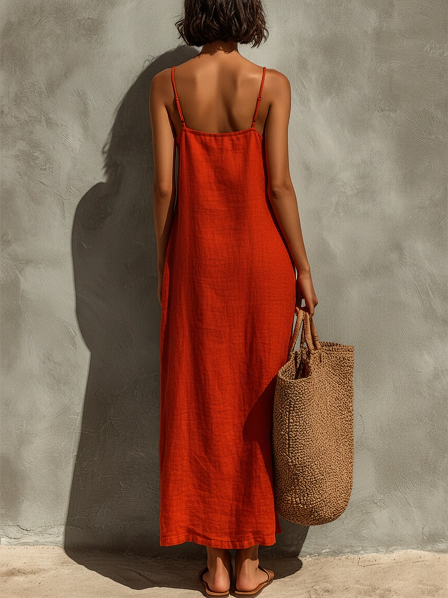 Nuvara Casual Strappy Maxi Dress