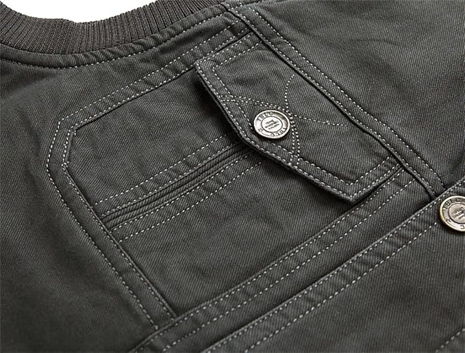 Nuvara | Aitor | Chaleco Militar Multipocket Hombre Cremallera
