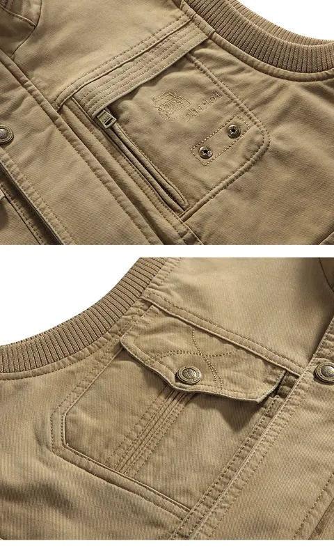 Nuvara | Aitor | Chaleco Militar Multipocket Hombre Cremallera
