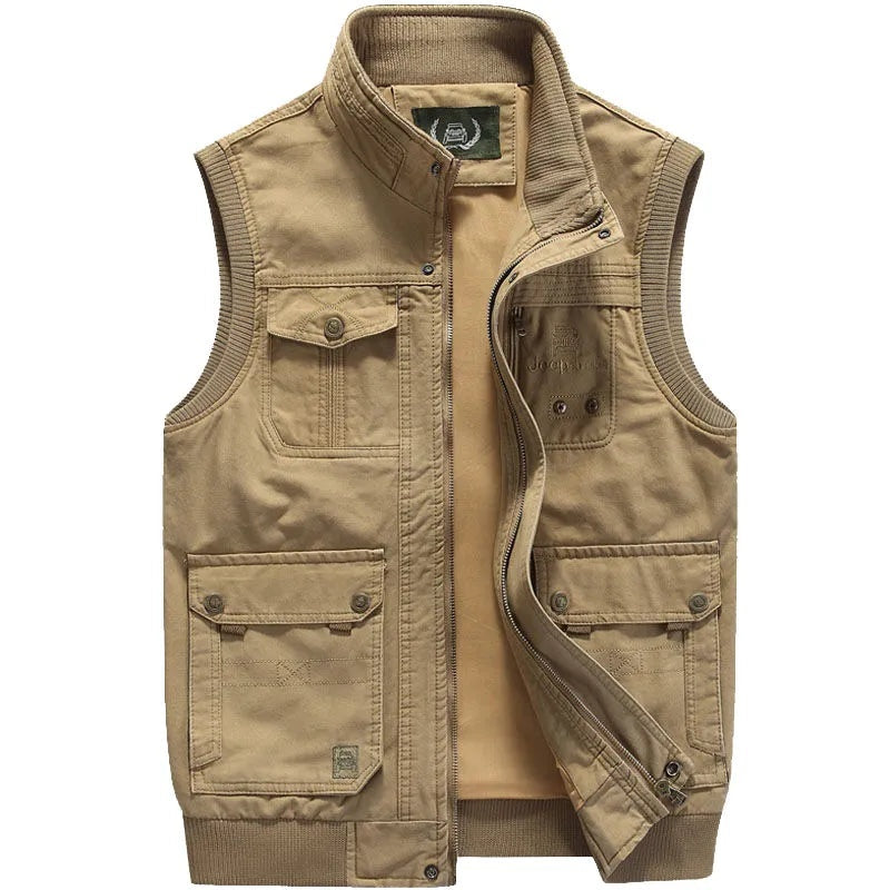 Nuvara | Aitor | Chaleco Militar Multipocket Hombre Cremallera