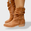 Nuvara Suede Western Boots