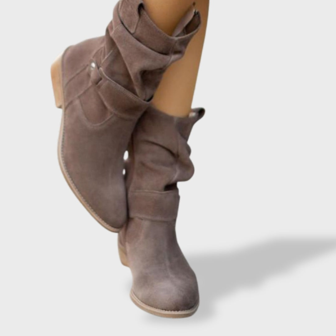 Nuvara Suede Western Boots
