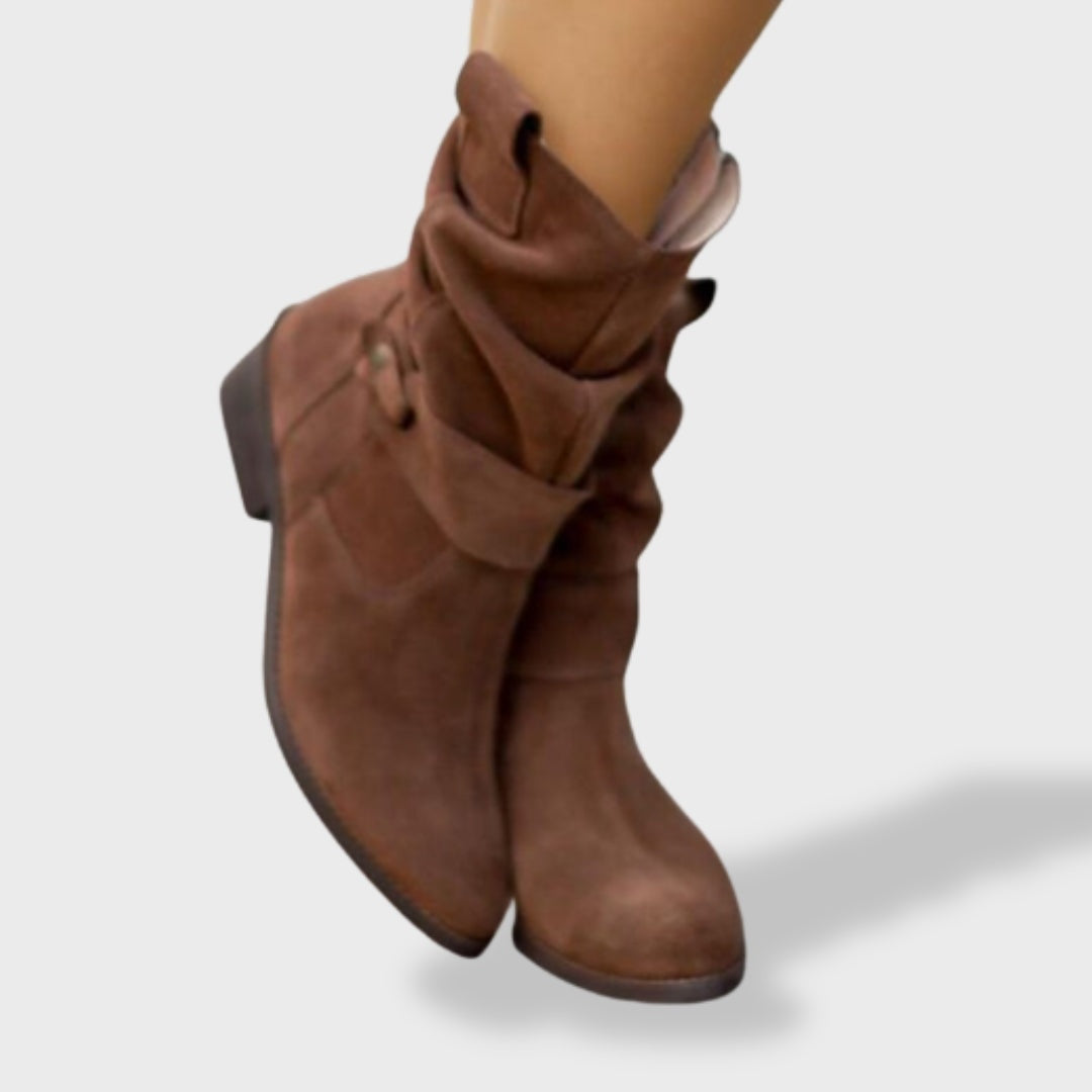 Nuvara Suede Western Boots