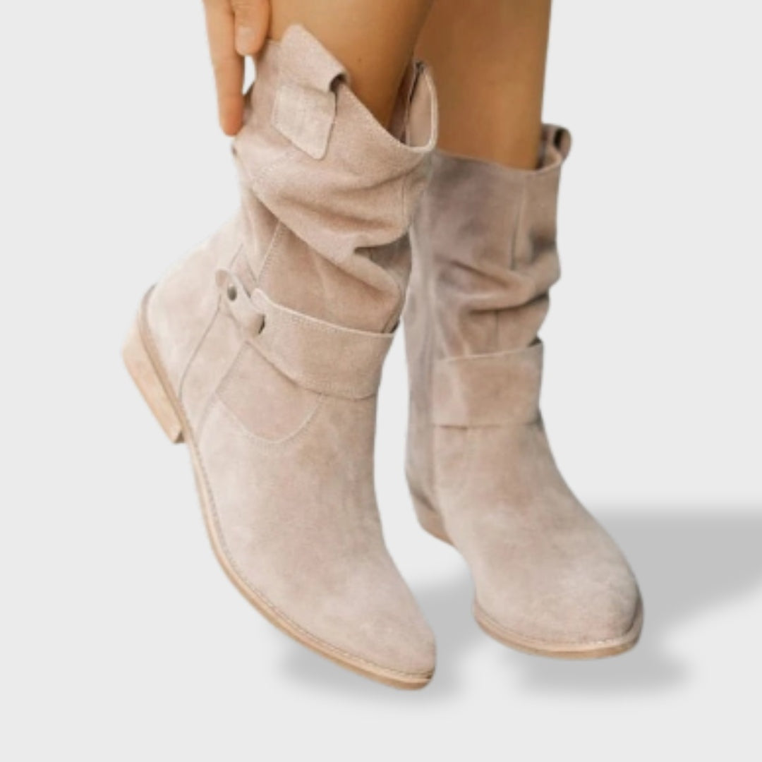 Nuvara Suede Western Boots
