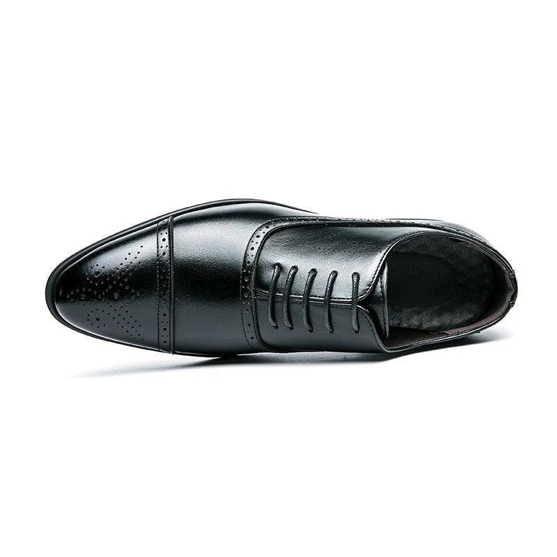 Álvaro | Zapatos Oxford Brogue de Cuero Hombre Suela Roja