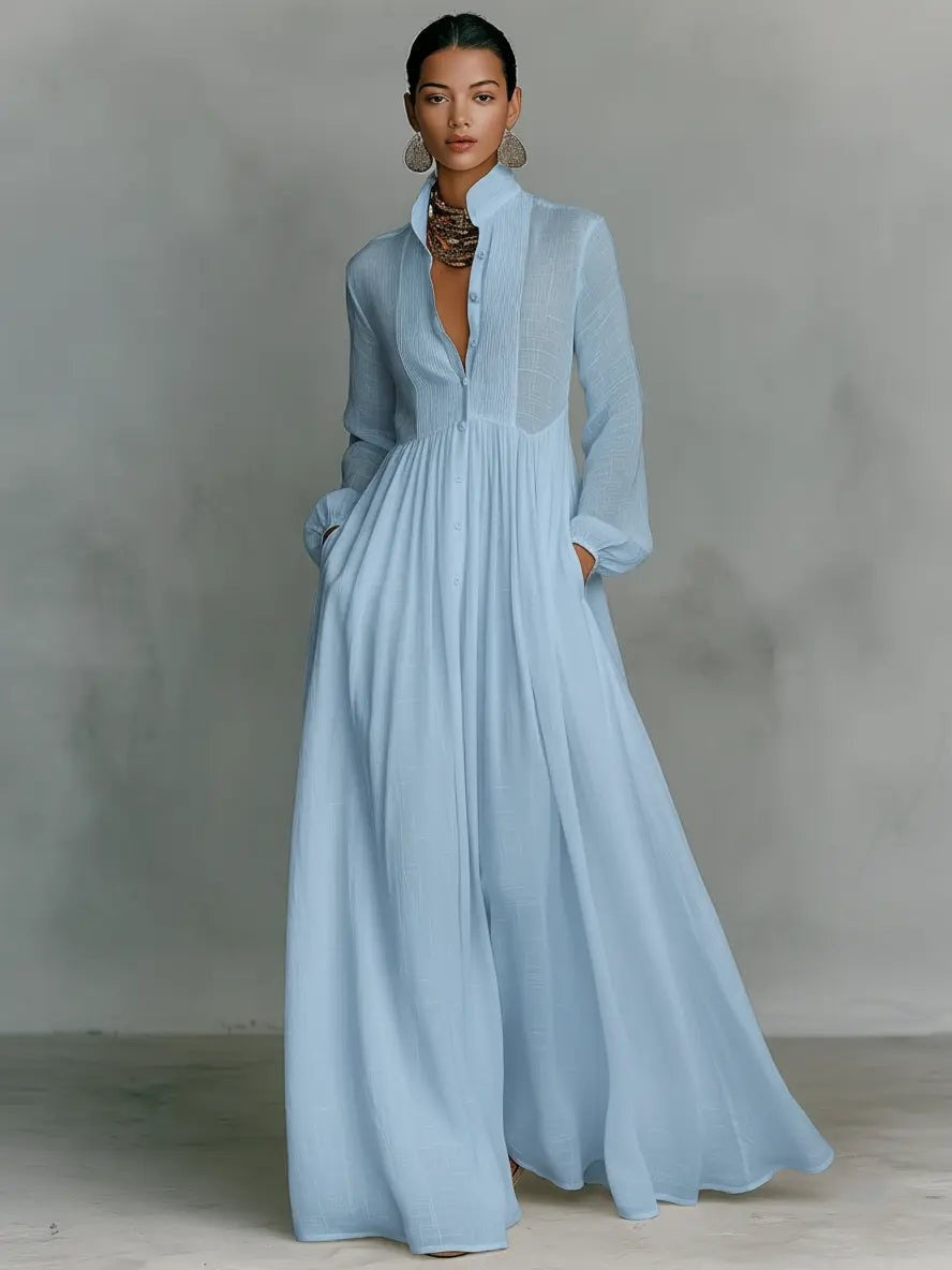Nuvara Simple Long Wedding Dress