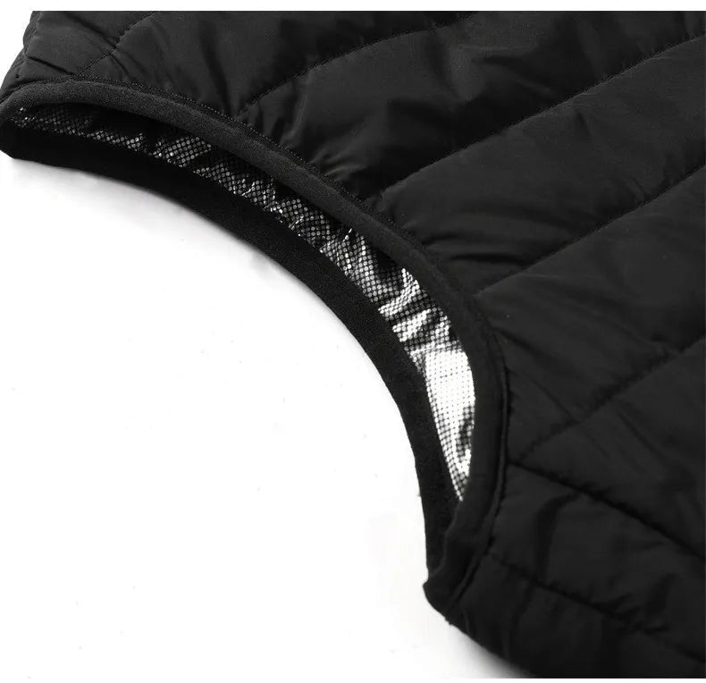 Nuvara | Arturo | Chaleco Calefactable Acolchado Hombre Cuello Alto
