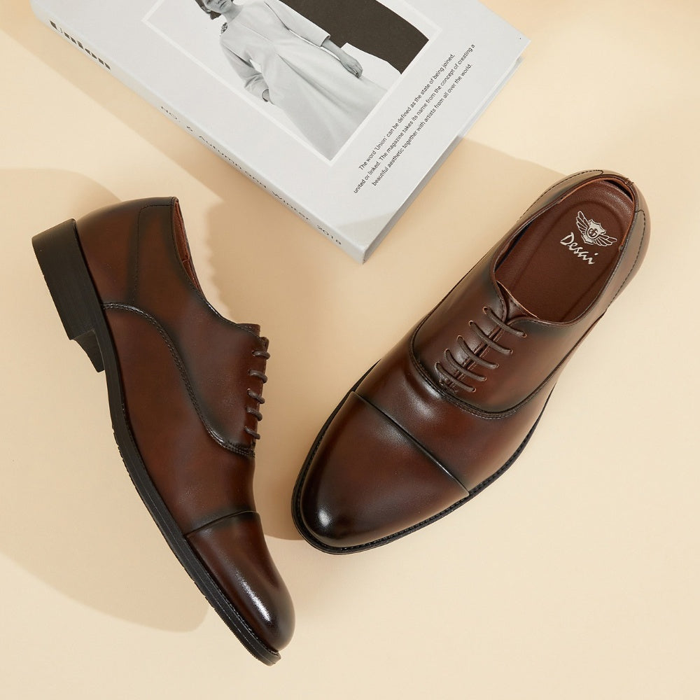 Arturo | Zapatos Oxford de Cuero Hombre Cordones Clásicos