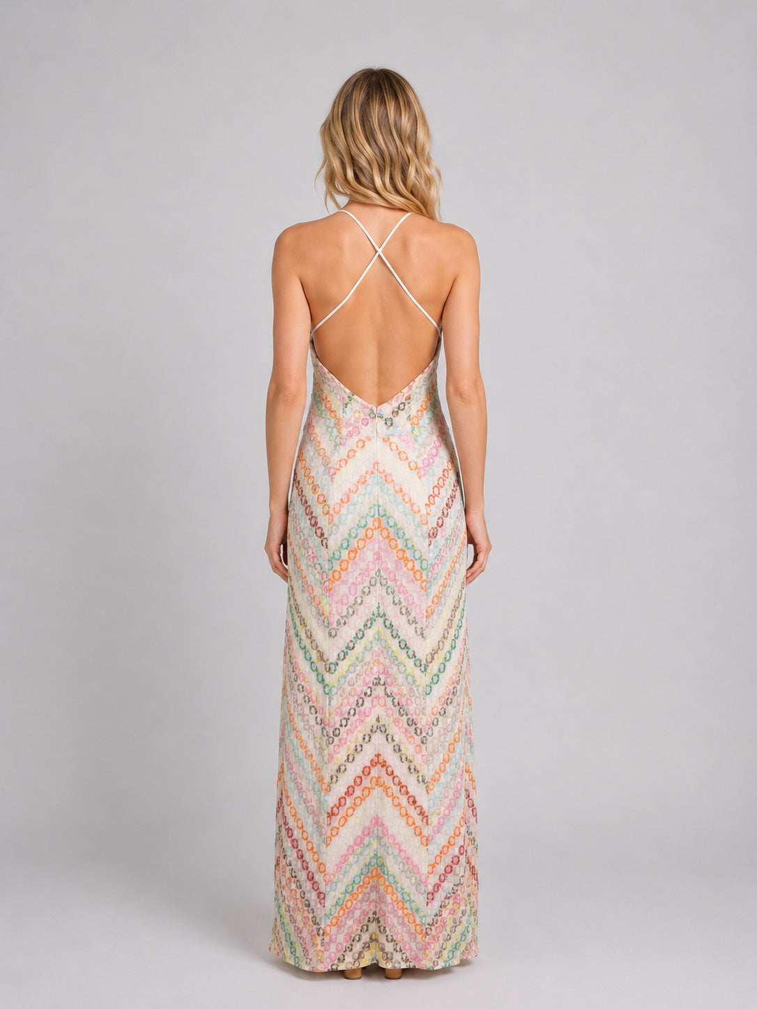 Nuvara | Beatriz | Vestido Largo de Ganchillo Boho Mujer Tirantes Escote V