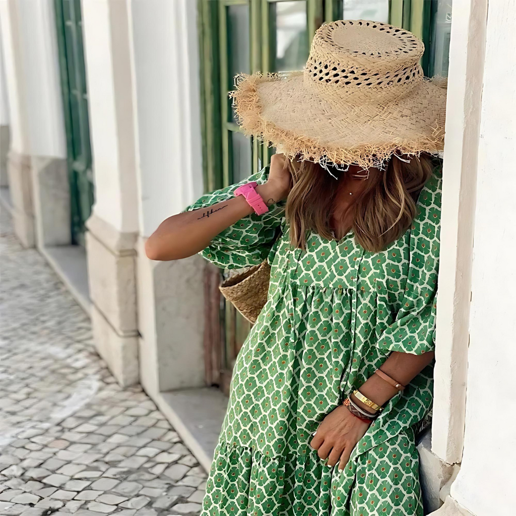 Nuvara Polka Dot Maxi Dress