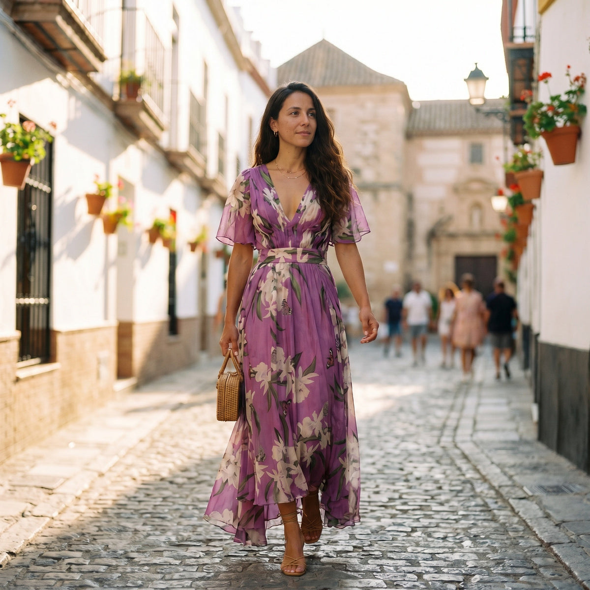 Nuvara Floral Maxi Dress