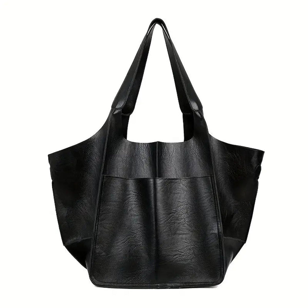 Nuvara | Berta | Tote Bag de Cuero Grande Mujer Bolsillos Exteriores