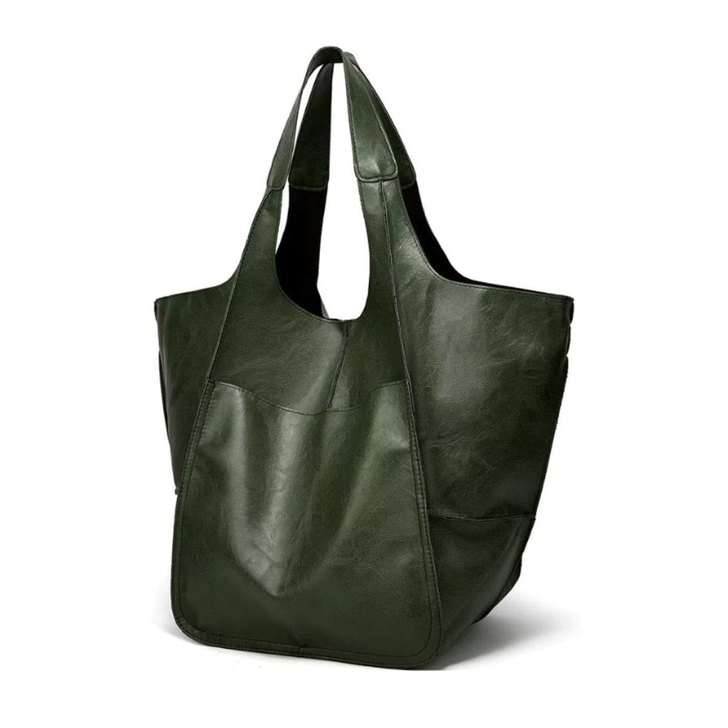 Nuvara | Berta | Tote Bag de Cuero Grande Mujer Bolsillos Exteriores