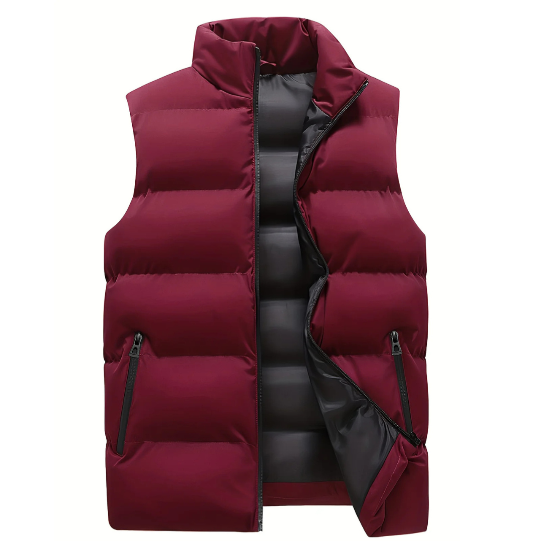 Nuvara | Bruno | Gilet Acolchado Hombre Cuello Alto Cremallera