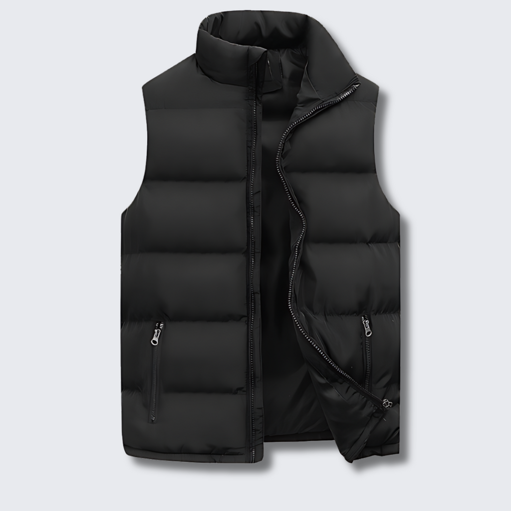 Nuvara | Bruno | Gilet Acolchado Hombre Cuello Alto Cremallera