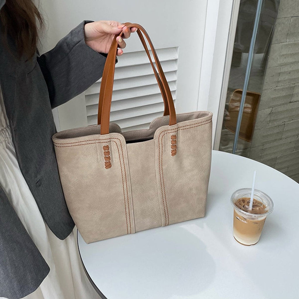 Nuvara | Carla | Tote Bag de Cuero Sintético Mujer Shopper Grande