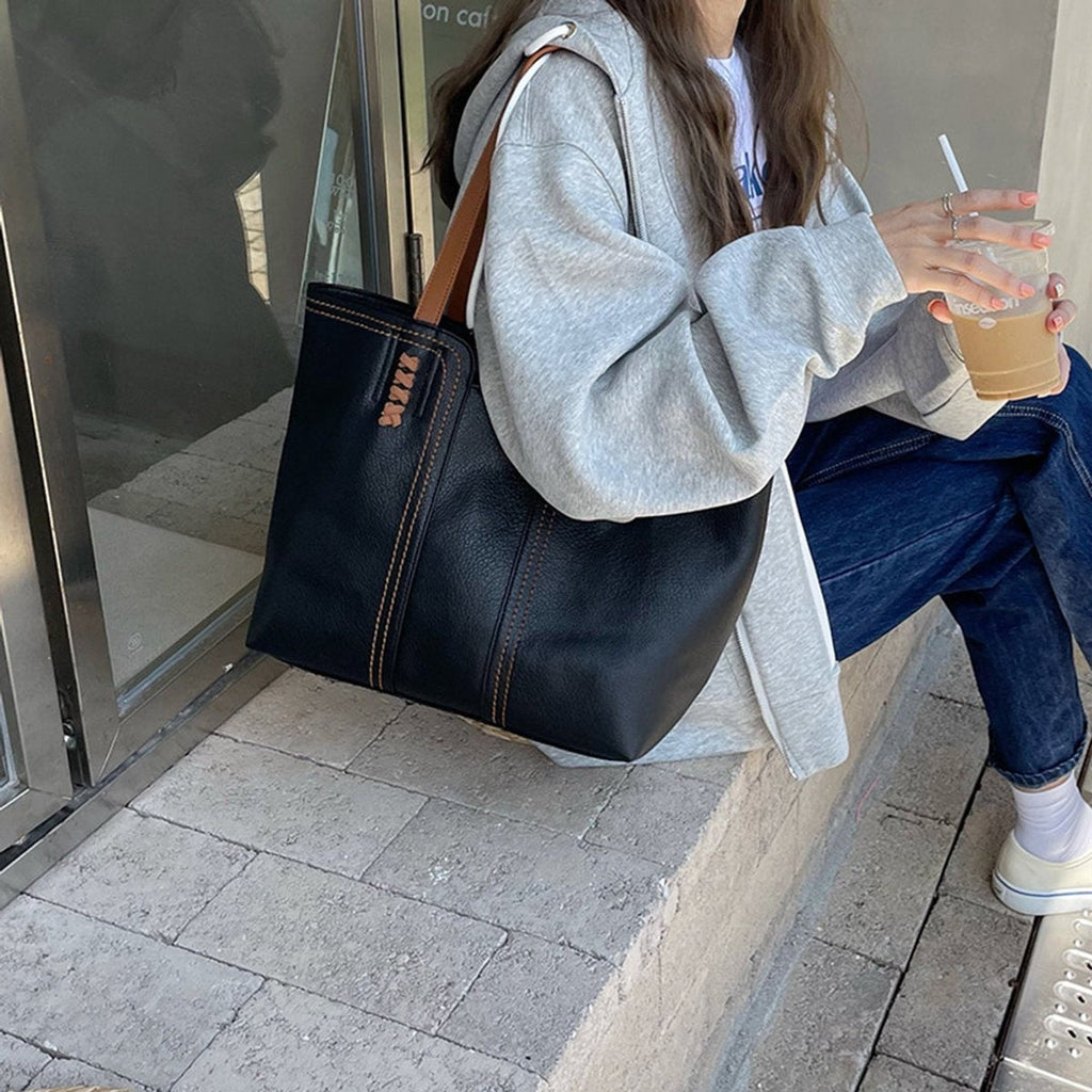 Nuvara | Carla | Tote Bag de Cuero Sintético Mujer Shopper Grande