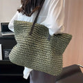 Nuvara | Catalina | Women's Large Braided Straw Beach Bag