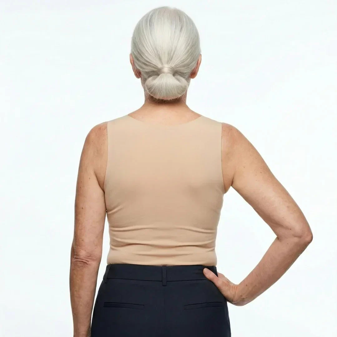 Celeste | Top con Sujetador Incorporado Mujer Cuello Cuadrado
