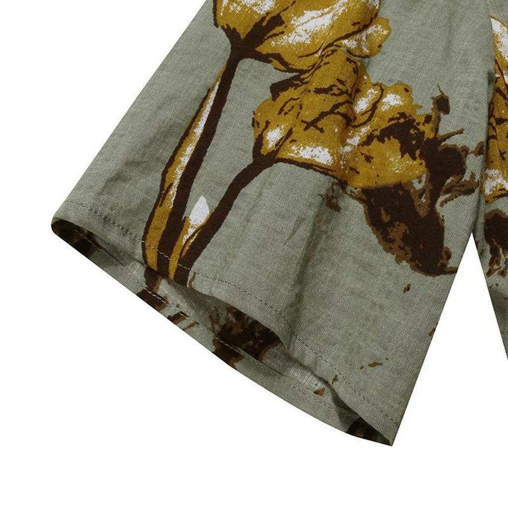 Nuvara | Covadonga | Vestido Largo Floral Mujer Manga Corta Suelto