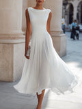 Nuvara Draped Wedding Guest Midi Dress 1