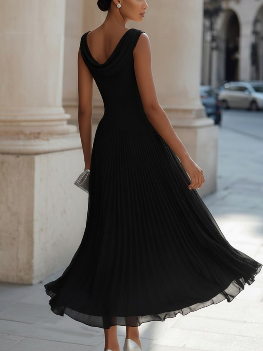 Nuvara Draped Wedding Guest Midi Dress 1
