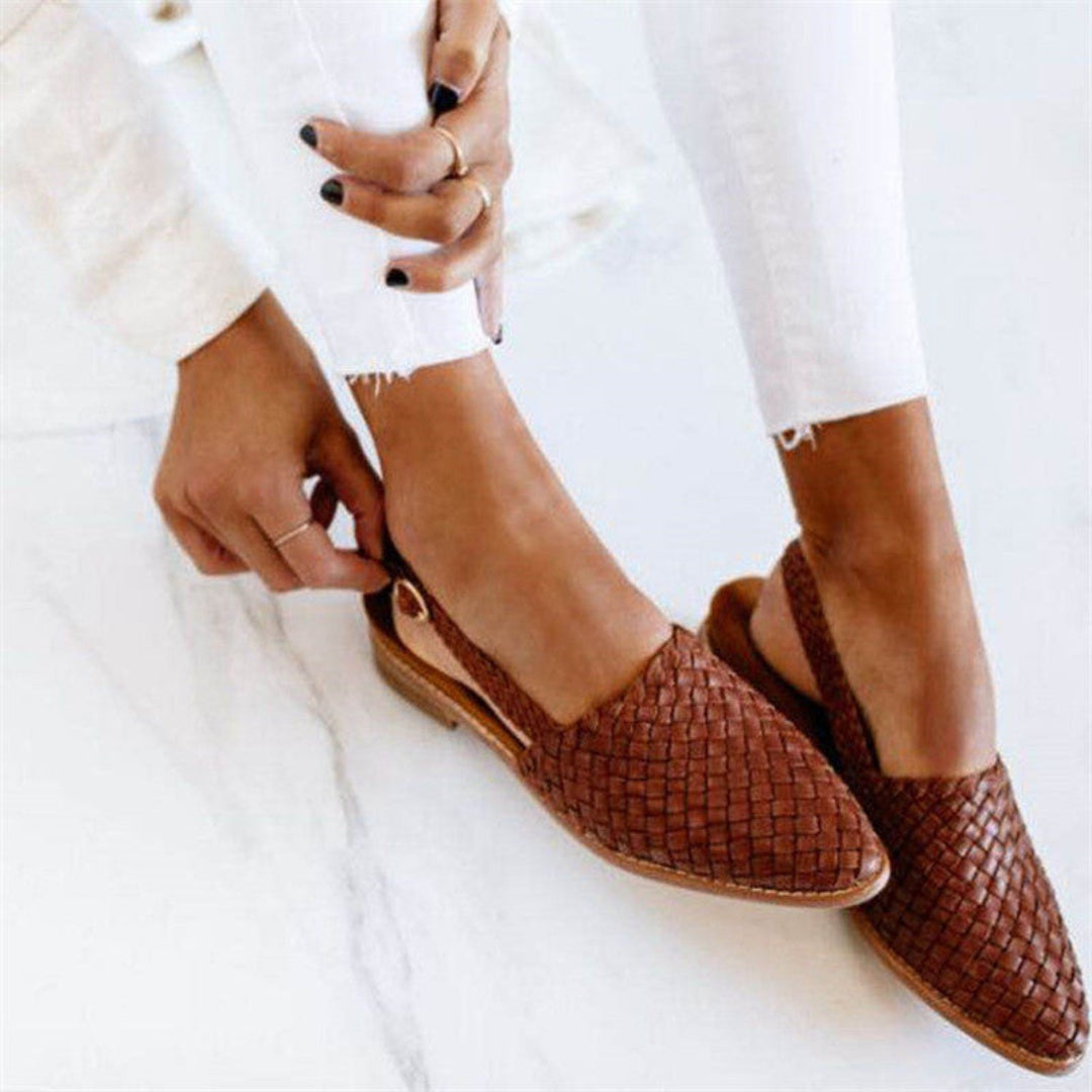 Nuvara Braided Backless Flats