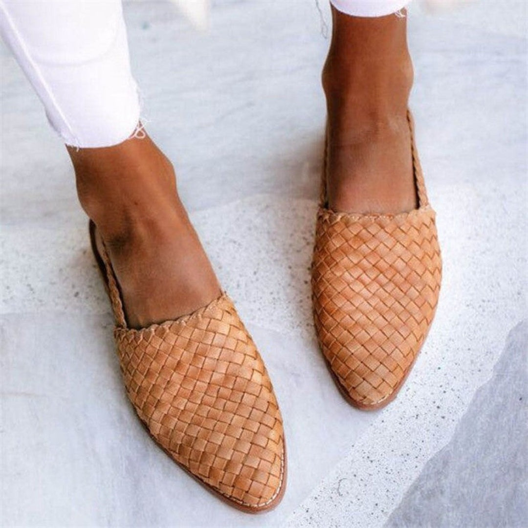 Nuvara Braided Backless Flats