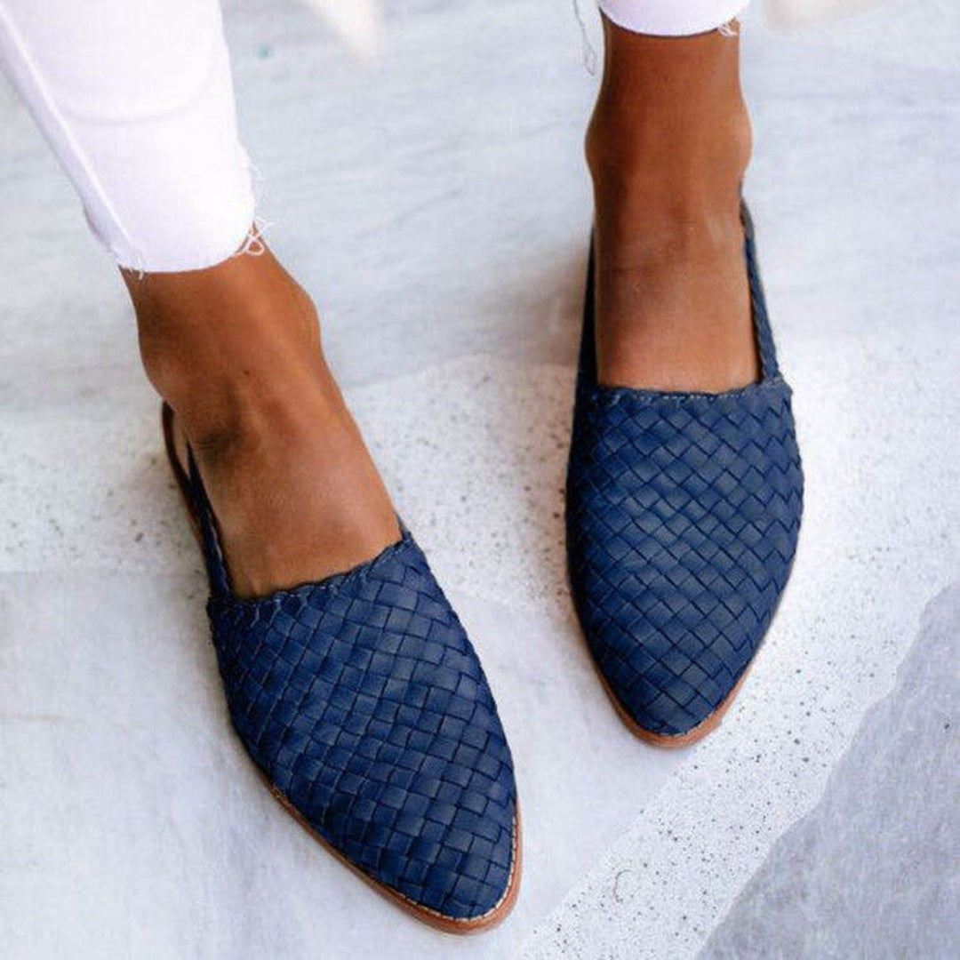 Nuvara Braided Backless Flats