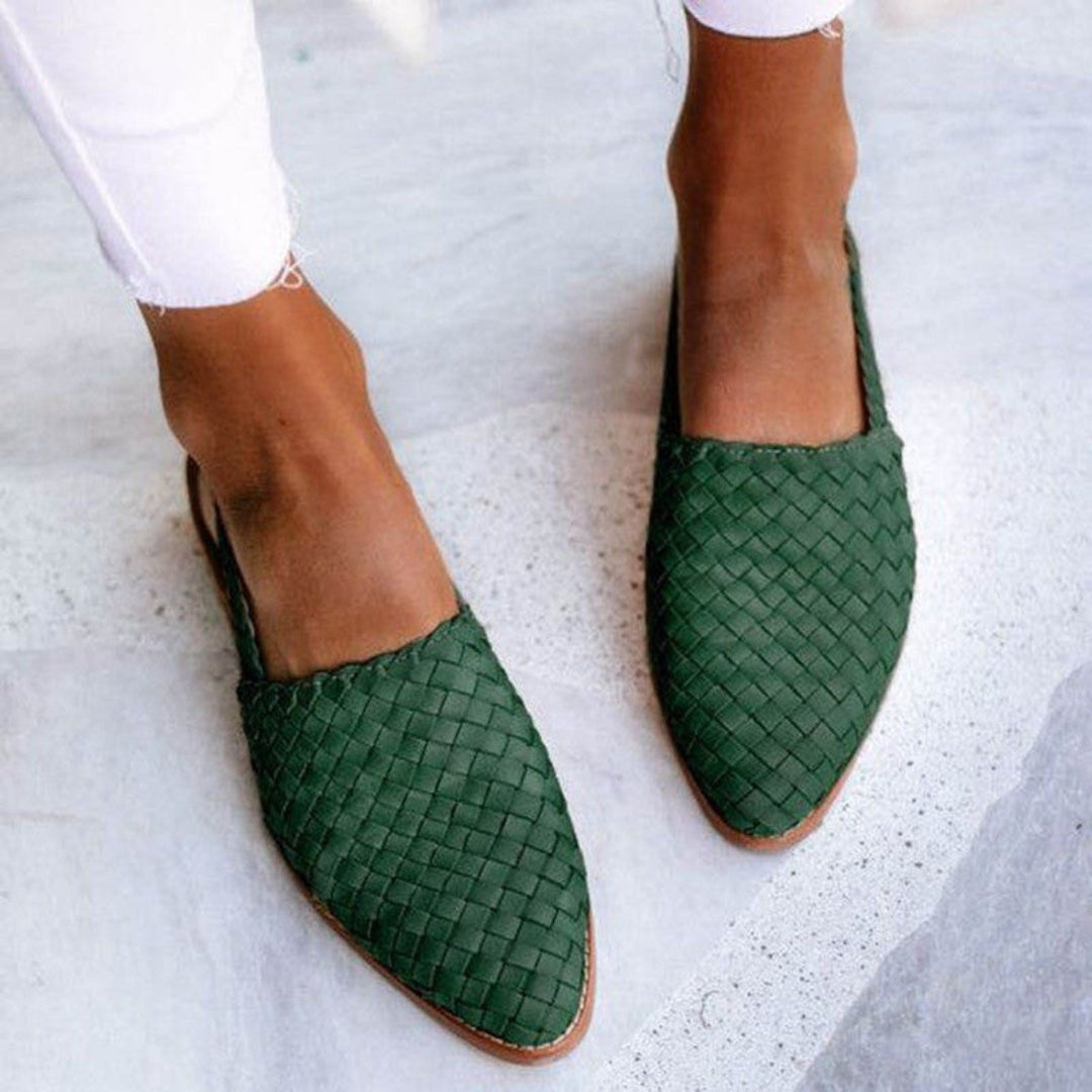 Nuvara Braided Backless Flats