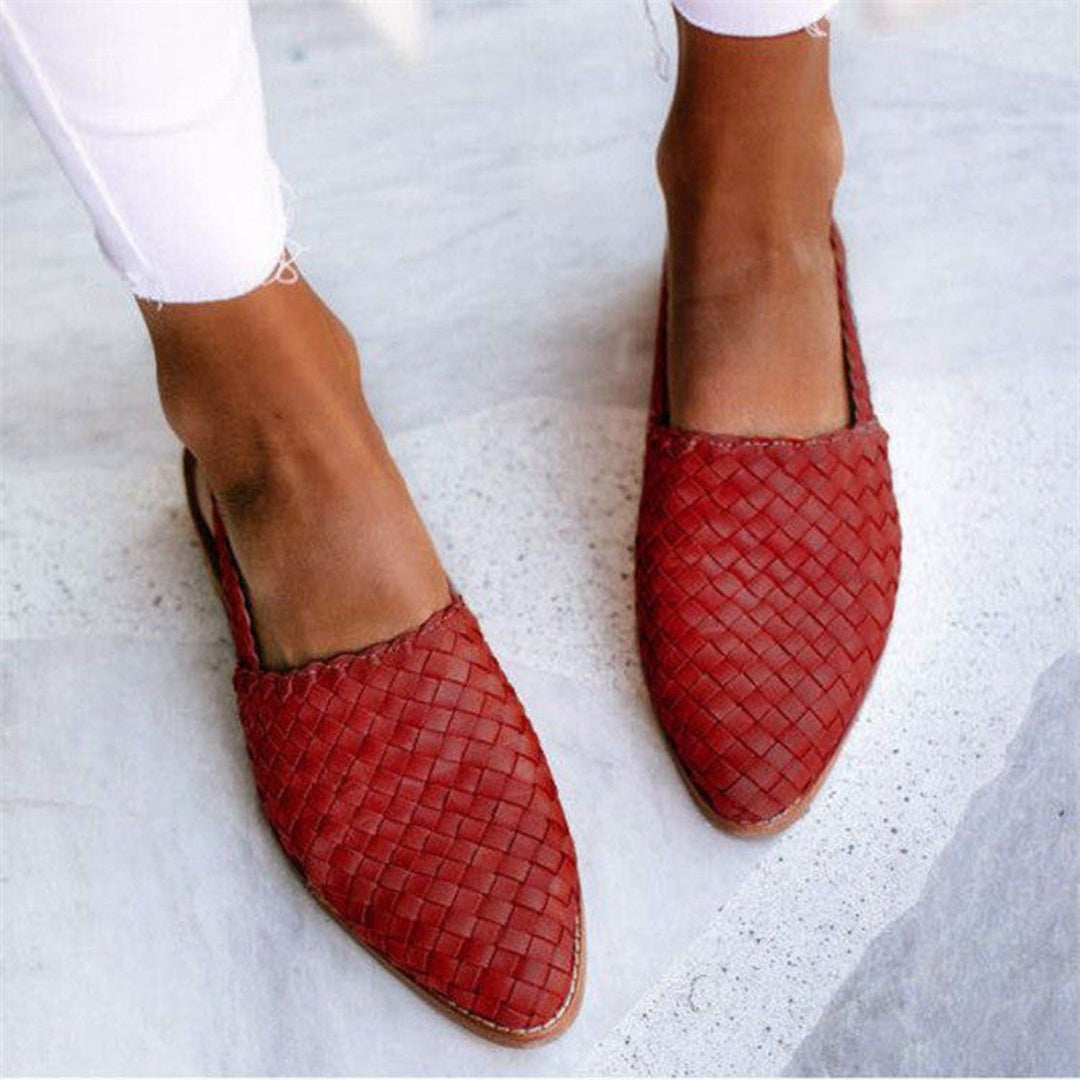 Nuvara Braided Backless Flats