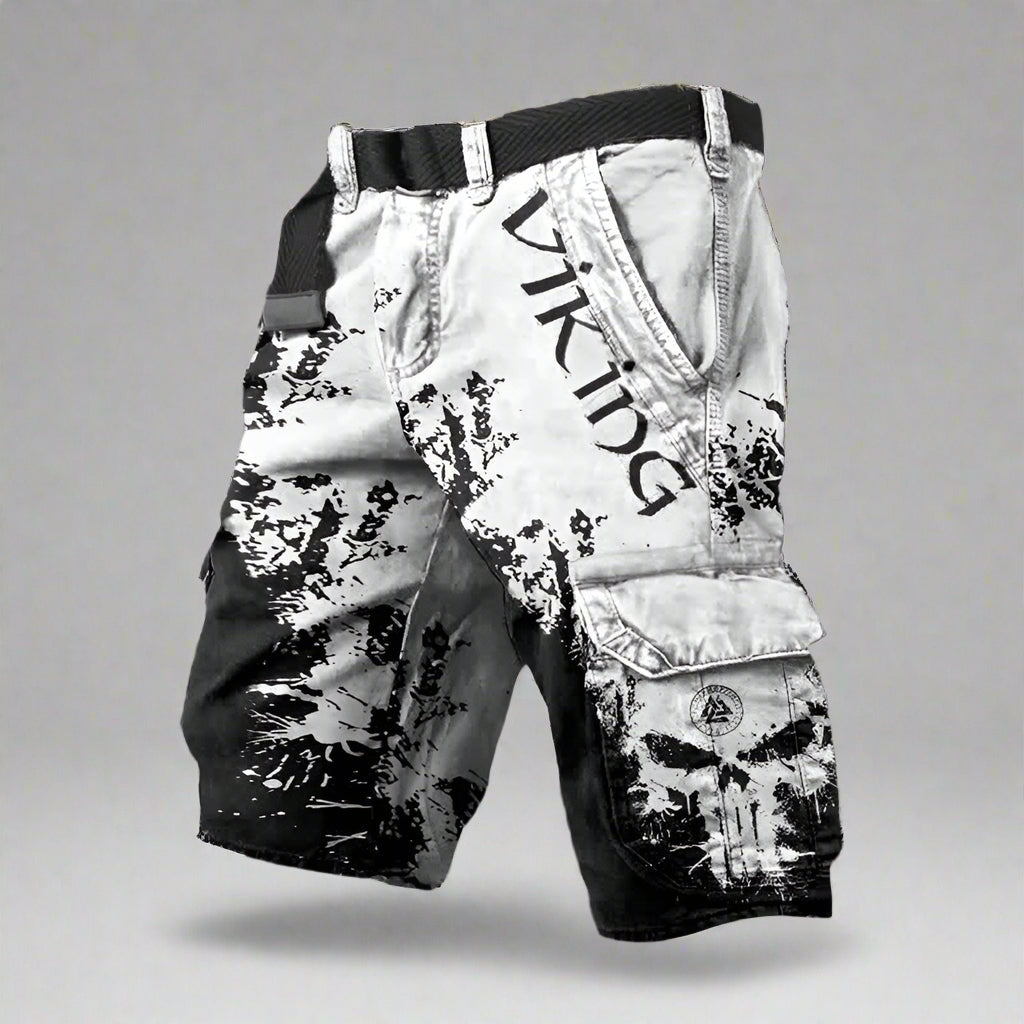 Darío | Pantalón Cargo Corto Hombre Estampado Vikingo
