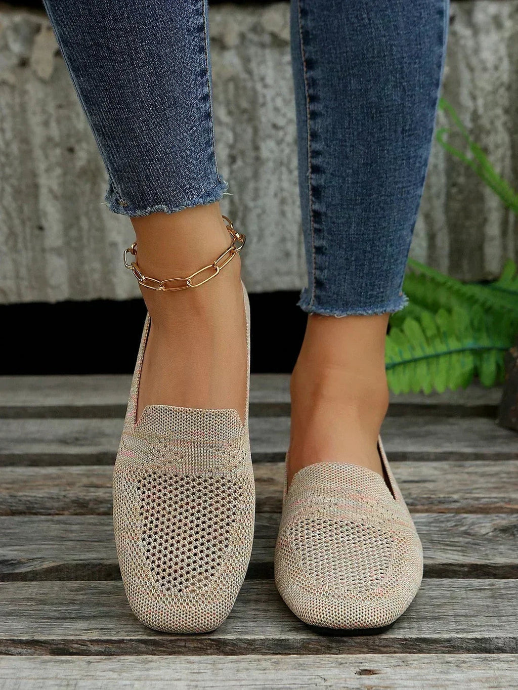 Nuvara Knit Flat Shoes