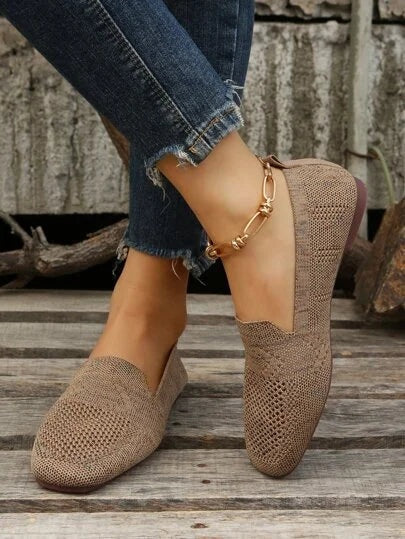 Nuvara Knit Flat Shoes