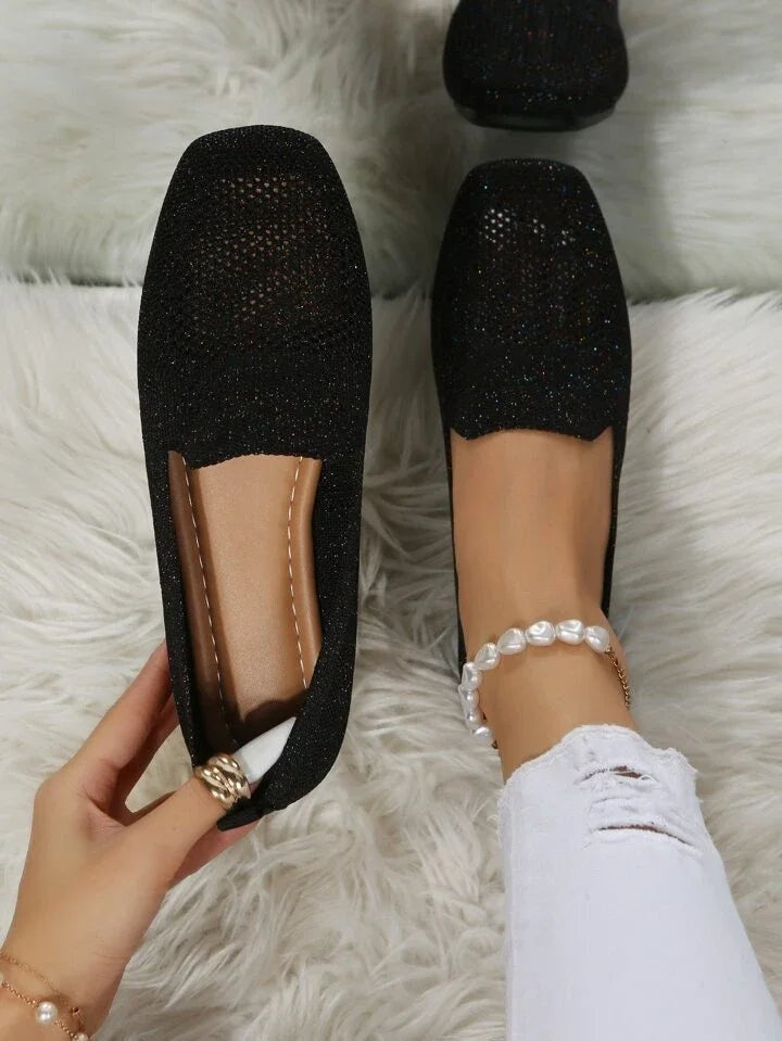 Nuvara Knit Flat Shoes