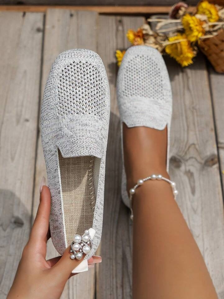 Nuvara Knit Flat Shoes