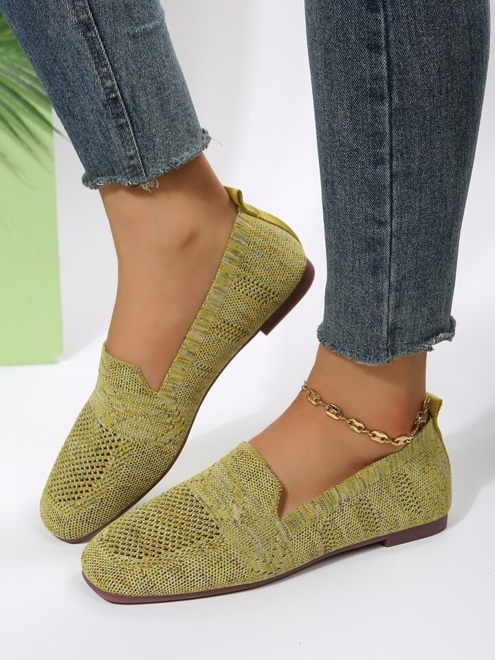 Nuvara Knit Flat Shoes