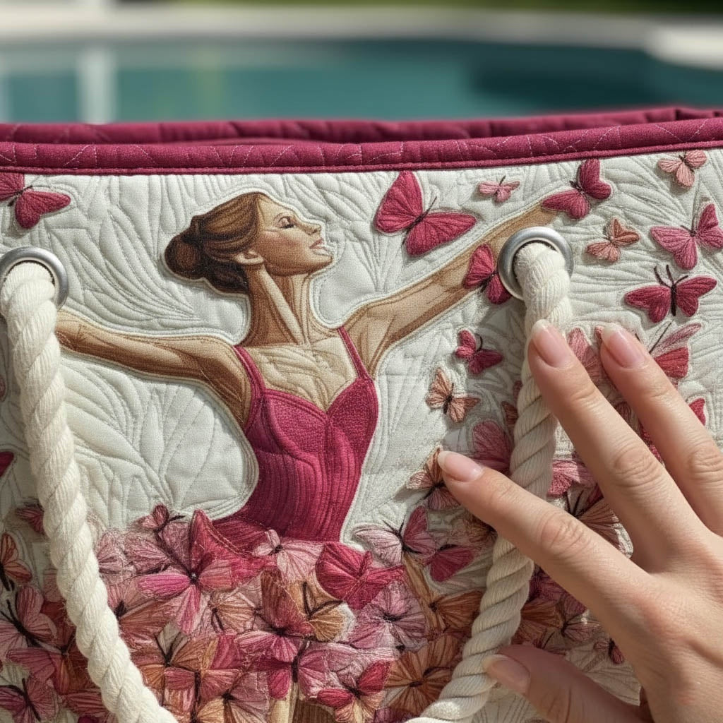 Nuvara | Dolores | Bolso Tote de Playa Artesanal Mujer Asas de Cuerda Estampado