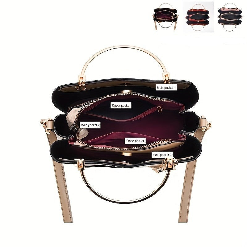 Nuvara | Elena | Women's Handbag Gold Top Handle